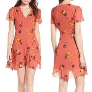 Madewell Posy Castus Flower Dress Spiced Rose